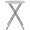 Image de Vidaxl table de bar pliante blanc 80 x 110 cm pehd