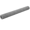 Image de vidaXL Grillage Acier Galvanisé 25x12 m Hexagonal Argenté Clôture de Jardin 143328