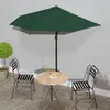 Image de Parasol De Balcon Avec Mât En Aluminium Vert 270x144 Cm Demi Vidaxl