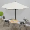 Image de Parasol De Balcon Avec Mât En Aluminium Sable 300x155 Cm Demi Vidaxl