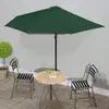 Image de Parasol De Balcon Avec Mât En Aluminium Vert 300x155 Cm Demi Vidaxl