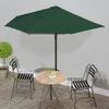 Image de vidaXL Parasol de balcon avec mât en aluminium Vert 300x155 cm Demi 44592