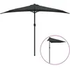 Image de Parasol De Balcon Et Mât En Aluminium Anthracite 300x155cm Demi Vidaxl