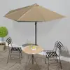 Image de Parasol De Balcon Avec Mât En Aluminium Taupe 300x155 Cm Demi Vidaxl