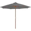 Image de Parasol D'extérieur Avec Mât En Bois 300 Cm Anthracite Vidaxl