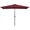 Image de Parasol D'extérieur Avec Mât En Métal 300x200 Cm Rouge Bordeaux Vidaxl