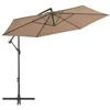 Image de vidaXL Parasol de Jardin en Porte-à-faux et Poteau en Aluminium Pare-soleil de Patio Abri de Soleil Parasol de Plage 44510