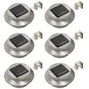Image de Lampe Solaire À Led Ronde D'extérieur 6 Pcs 12 Cm Blanc Vidaxl