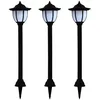 Image de Lampe Solaire À Led D'extérieur 3 Pcs Noir Vidaxl