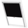 Image de vidaXL Store Occultant Roulant Noir CK04 Enrouleur Tamisant Plissé Rideau 133515
