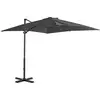 Image de Parasol De Jardin En Porte-à-faux Et Poteau En Aluminium Vidaxl
