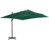 Image de Parasol De Jardin En Porte-à-faux Et Poteau En Aluminium Vert Vidaxl