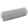 Image de vidaXL Grillage Métal Acier 10x05 m Carré Argenté Treillis Clôture de Jardin 143609