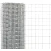 Image de Grillage pour volière - VIDAXL - 25x15 m - Acier galvanisé - Argenté - Résistant aux intempéries