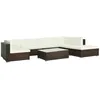 Image de vidaXL Salon de Jardin avec Coussins 8 pcs Canapés de Patio Ensemble de Meubles Mobilier de Terrasse Extérieur Résine 44609