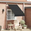 Image de Auvent rétractable - vidaXL - 150 cm - Anthracite - Manuel - Résistant aux UV