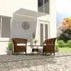 Image de vidaXL Auvent Rétractable Crème Pare Soleil Pare-vue Brise-vent Ombrage Store 143764