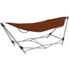 Image de Hamac Avec Support Pliable Marron Vidaxl
