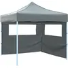 Image de Tente De Réception Escamotable Avec 2 Parois 3x3 M Anthracite Vidaxl