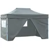 Image de Tente Pliable Avec 4 Parois Latérales 3 X 4,5 M Anthracite Vidaxl