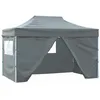 Image de Tente pliable - vidaXL - 3 x 45 m - Anthracite - 4 parois latérales - Résistante à leau