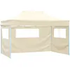 Image de Tente Pliable Avec 3 Parois 3 X 4,5 M Crème Vidaxl