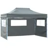 Image de vidaXL Tente Pliable 3 Paroi 431x291x315 cm Anthracite Jardin Terrasse Patio Pavillon 44973
