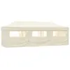 Image de Tente De Réception Pliable Avec 8 Parois 870x291x315 Cm Blanc Cassé Vidaxl