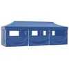 Image de Tente De Réception Pliable Avec 8 Parois 870x291x315 Cm Bleu Vidaxl