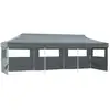 Image de Tente De Réception Pliable Avec 5 Parois 870x291x315 Cm Anthracite Vidaxl