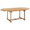 Image de vidaXL Table de jardin extensible 150-200x100x75 cm Teck solide
