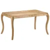 Image de vidaXL Table de salle à manger 135x75x76 cm Bois de manguier massif