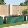 Image de vidaXL Bac à Fleurs surélevé en Acier Galvanisé 240x80x77 cm Vert Bac à Plantes à Fond Ouvert Résistant aux Intempéries 44841