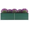 Image de vidaXL Lit surélevé de jardin Acier galvanisé 320x80x77 cm Vert