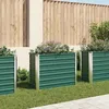 Image de vidaXL Lit Surélevé Acier Galvanisé 100x40x77 cm Vert Jardinière Pot de Fleurs 44853