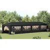 Image de vidaXL Tente de Réception 3x12 m Anthracite Tonnelle Chapiteau Jardin Pavillon 45106