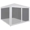 Image de Tente De Réception Avec 4 Parois En Maille 3 X 3 M Vidaxl