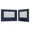 Image de Paroi De Tente De Réception 2 Pcs Avec Fenêtre Pe Bleu Vidaxl
