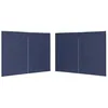 Image de Paroi De Tente De Réception 2pcs Avec Fermeture Éclair Pe Bleu Vidaxl