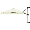 Image de Parasol Mural Avec Mât Métallique 300 Cm Sable Vidaxl