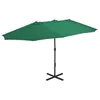 Image de vidaXL Parasol dExtérieur et Mât en Aluminium Pare-soleil de Patio Abri de Soleil Parasol de Terrasse Extérieur 460 x 44867
