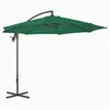 Image de Vidaxl parasol de jardin en porte-à-feux avec mât en acier 300 cm vert