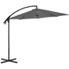 Image de Parasol De Jardin En Porte-à-feux Avec Mât En Acier Anthracite Vidaxl