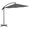 Image de vidaXL Parasol de Jardin en Porte-à-feux avec Mât Acier Pare-soleil de Patio Abri de Soleil Parasol de Terrasse 300 cm 44875