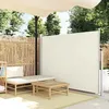 Image de vidaXL Auvent latéral rétractable 140 x 300 cm Blanc cassé