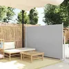 Image de vidaXL Auvent Latéral Rétractable 140x300 cm Gris Brise-vue Store Abri Balcon 45357