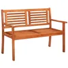 Image de vidaXL Banc de jardin 2 places 120 cm Bois deucalyptus solide