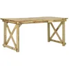 Image de Table De Jardin 160x79x75 Cm Bois Vidaxl