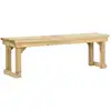 Image de Banc De Jardin 140 Cm Bois De Pin Imprégné Vidaxl