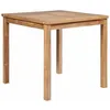 Image de vidaXL Table de jardin 80x80x77 cm Bois de teck solide 44996